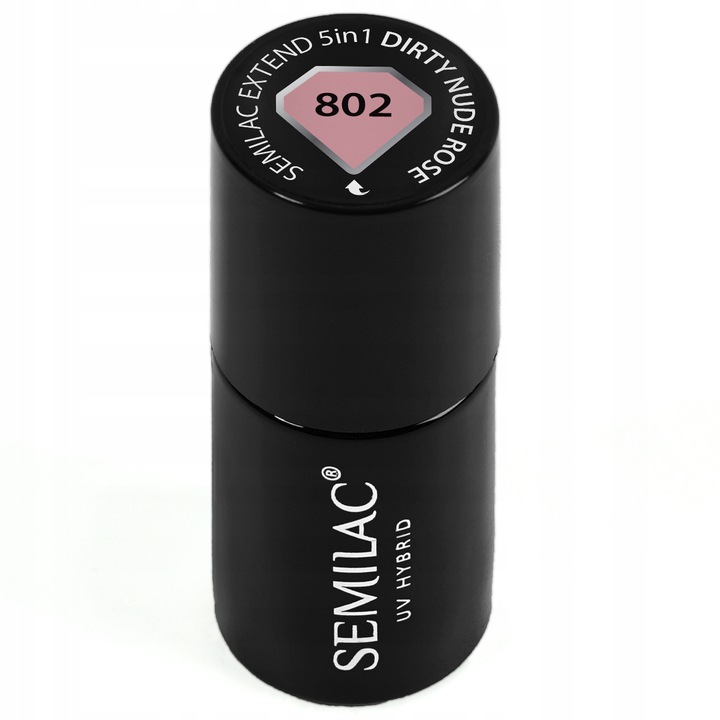 Semilac 802 Extend 5in1 Dirty Nude Rose 7 ml | Hybrydy 